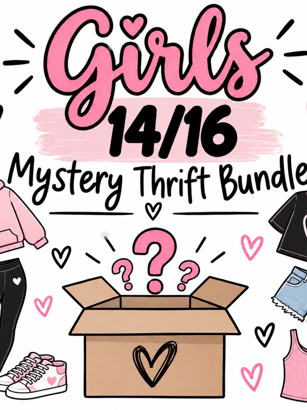 Girls 14/16 Mystery Thrift Bundle